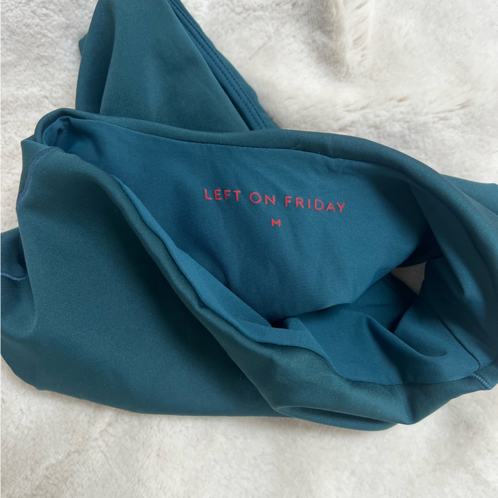 Left On Friday Teal High-Waist Bikini BOTTOM ( Hi Hi Deep End ) - Picture 5 of 8